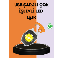 LED Işıklı Acil Durum Düdüklü Anahtarlık Fener