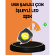 Çok İşlevli USB Şarjlı Anahtarlık Fener