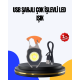 Çok İşlevli USB Şarjlı Anahtarlık Fener