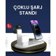 15W Hızlı Şarj Destekli 4’ü 1 Arada Kablosuz Şarj İstasyonu