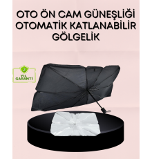 UV Korumalı Şemsiye Tipi Oto Güneşliği - Geniş Araç Uyumu