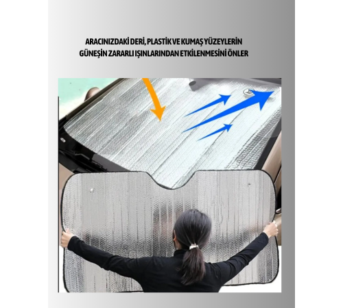 Katlanabilir Reflektörlü Oto Güneşliği – Yaz Sıcaklarına Karşı Yüksek Koruma