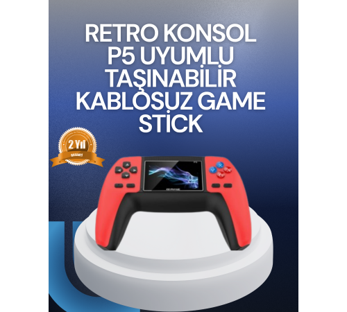 P5 Retro GamePad | 520 Klasik Oyunlu Mini Oyun Konsolu