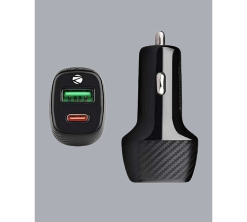 Kompakt Tasarımlı Type-C + USB Girişli Araç Şarj Başlığı