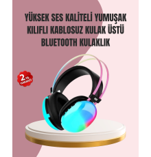 Düşük Gecikmeli Bluetooth 5.3 Kulaklık – RGB Işıklı