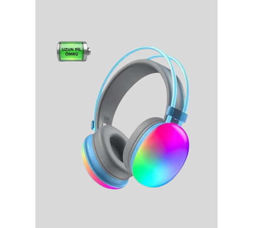 40mm Sürücülü RGB Kablosuz Kulaklık – Oyun ve Müzik için