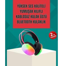 Type-C Şarjlı RGB Işıklı Bluetooth Kulaklığı