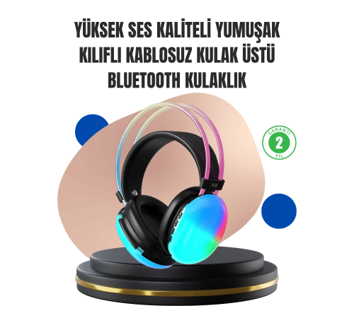 Konforlu Tasarımlı Kablosuz Kulaklık – Uzun Pil Ömrüyle