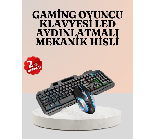 RGB Aydınlatmalı Klavye Mouse – Mekanik Hissiyat, Maksimum Kontrol