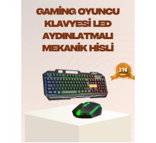 Mekanik LED Klavye Mouse Seti – Yüksek Tepki ve Ergonomi