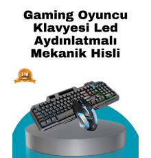 Mekanik Seti – LED Işıklandırma ve Ergonomik Mouse
