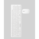 USB Alıcılı Kablosuz Klavye Mouse - Geniş Uyumluluk, Sessiz Tuşlar