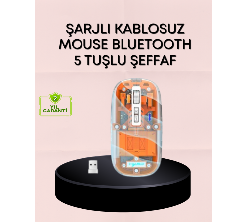 Hafif ve Taşınabilir Fare – 43 Gram, Otomatik Uyku Modlu