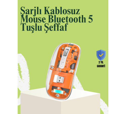 Kablosuz, Sessiz, Ergonomik ve Şarjlı Fare - Gelişmiş Çoklu Cihaz Desteği