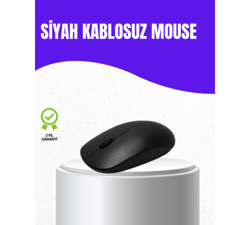 Kablosuz Sessiz Mouse – Ayarlanabilir DPI ve USB Bağlantılı