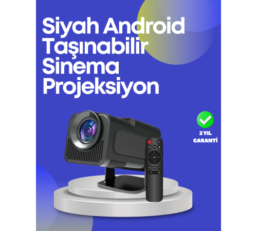 HDMI, USB ve Kulaklık Girişli Çoklu Bağlantı Seçenekli Projektör