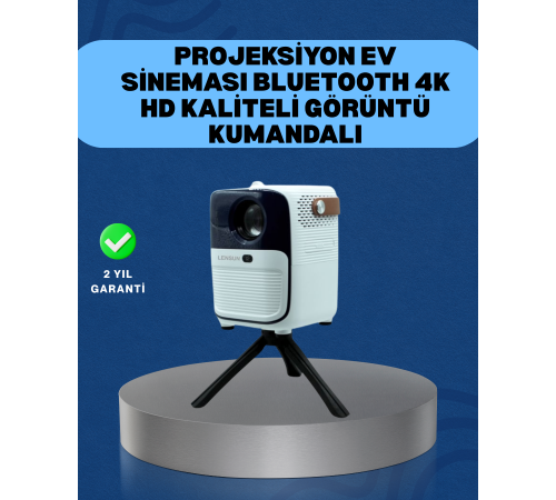 Ultra HD Çözünürlüklü Taşınabilir Projektör – 1920x1080 Piksel Görüntü Kalitesi