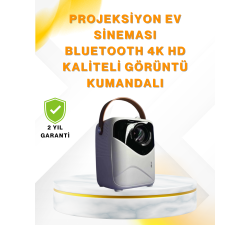 Ultra HD Çözünürlüklü Taşınabilir Projektör – 1920x1080 Piksel Görüntü Kalitesi