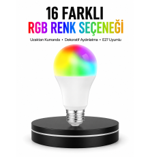 Renk Değiştiren RGB LED Ampul 16 Renk Uzaktan Kumandalı 2025 Model