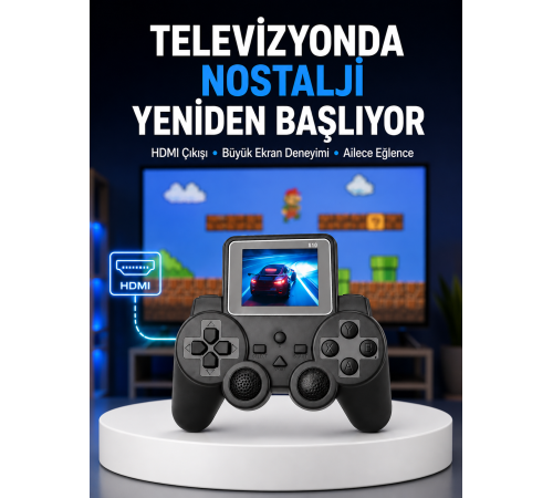S10 Gamepad HDMI TV Bağlantılı 520 Klasik Retro Oyun 2025 Seri Orijinal Yeni Nesil