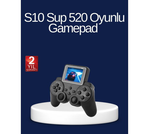 2025 S10 Gamepad 520 Klasik Retro Oyunlu TV Bağlantılı A Kalite Orijinal