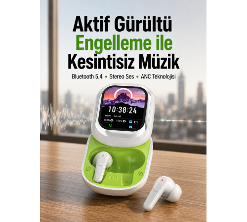 Gürültü Engelleyici Uzun Pil Ömürlü Stereo Bluetooth Kulak İçi Kulaklık