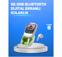 Şık Tasarımlı Siyah Beyaz Kablosuz Kulaklık Çoklu Dil Destekli