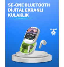 Şık Tasarımlı Siyah Beyaz Kablosuz Kulaklık Çoklu Dil Destekli