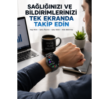 Akıllı Saat Yeni Model Sesli Asistan Bildirim Görme Bluetooth Bağlantılı Müzik Dinleme