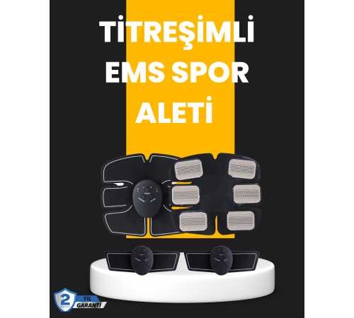 Titreşimli EMS Spor ve Fitness Cihazı Karın Kası Kol Bacak 2025 Model