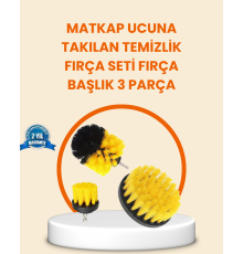 Matkap Ucu Fırça Seti Halı Fayans Zemin Temizliği