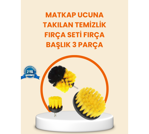 Matkap Ucu Fırça Seti Halı Fayans Zemin Temizliği