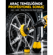 3’lü Matkap Ucu Fırça Takımı Zorlu Kirler İçin