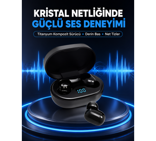 Titanyum Hoparlörlü Kablosuz Bluetooth Kulaklık Yeni Nesil