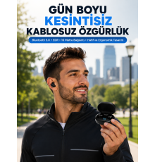 Bluetooth 5.0 Kulaklık – LED Ekranlı Şarj Kutusu Yeni Nesil