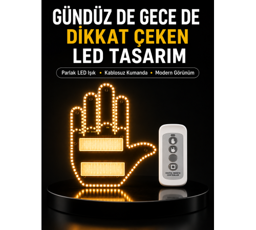 Araç İçin Eğlenceli LED El İşareti Işığı