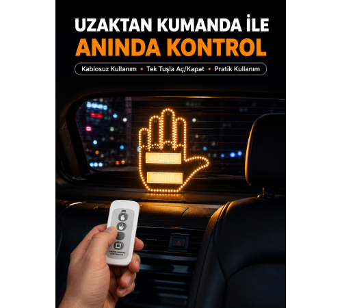Naylon Bantlı Kolay Montajlı Araç Jest Işığı