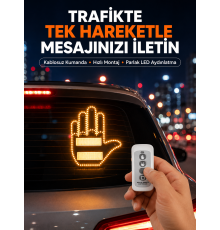 Kompakt Tasarımlı LED Jest Işığı – Selam ve Teşekkür Modları