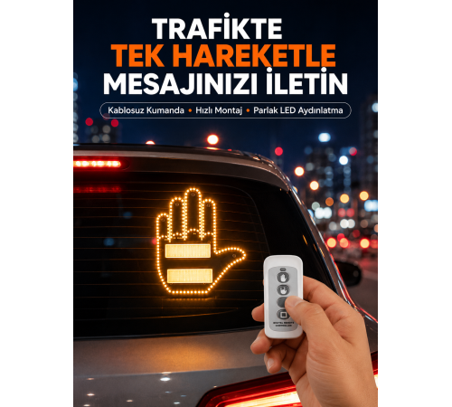 Kompakt Tasarımlı LED Jest Işığı – Selam ve Teşekkür Modları