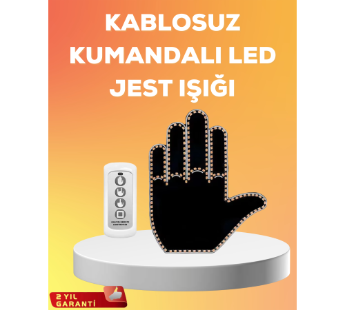 Kompakt Tasarımlı LED Jest Işığı – Selam ve Teşekkür Modları