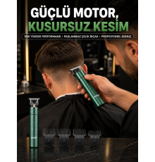 Profesyonel Salon Kalitesinde Saç ve Sakal Kesme Makinesi