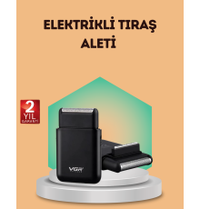 Çift Başlıklı Elektrikli Tıraş Makinesi | Suya Dayanıklı, Hafif ve Ergonomik