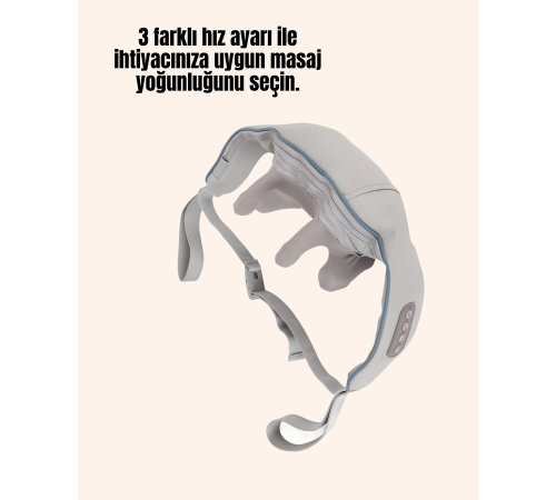 Kablosuz Boyun ve Omuz Masaj Aleti | Isıtmalı ve Yoğurmalı