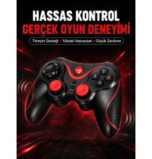 Profesyonel Kablosuz Gamepad Çoklu Cihaz Desteği