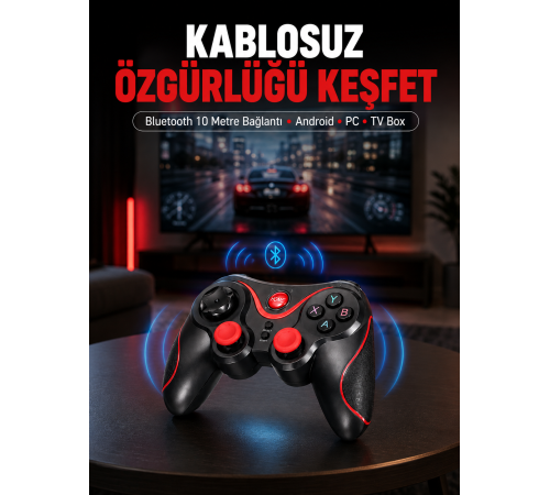 Gelişmiş Kontrol Hassasiyeti Sunan Kablosuz Bluetooth Oyun Kolu