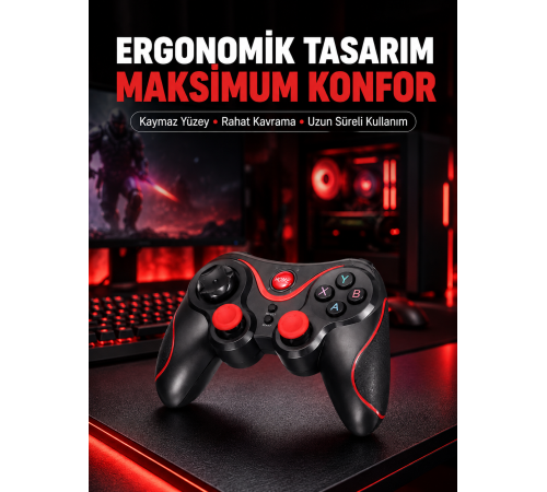 Rahat Kavrama ve Düşük Gecikme Teknolojili Gamepad