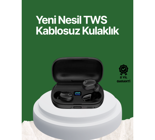 Telefon Şarj Destekli 1800 mAh A10s TWS Kablosuz Kulak İçi Kulaklık