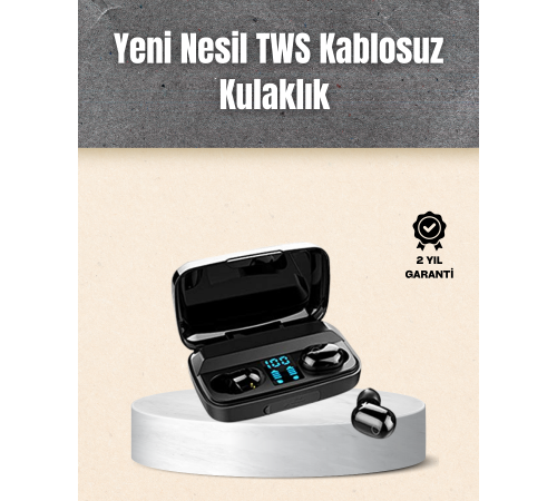 A10s TWS Ergonomik Bluetooth Kulaklık Uzun Pil Ömürlü