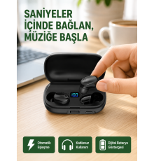 Yüksek Ses Kaliteli A10s TWS Bluetooth 5.0 Kablosuz Kulaklık Yeni Nesil