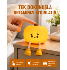 Silikon Pumpkin Night Light Telefon Tutuculu LED Lamba Yeni Nesil